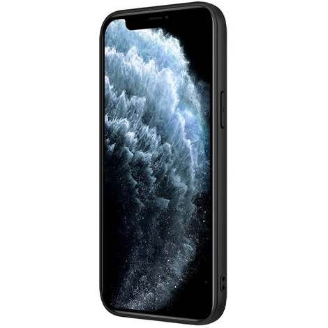 Nillkin Szintetikus szálas tok páncélozott Tok iPhone 12 Pro fekete