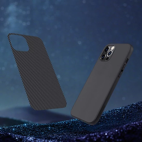 Nillkin Szintetikus szálas tok páncélozott Tok iPhone 12 Pro fekete