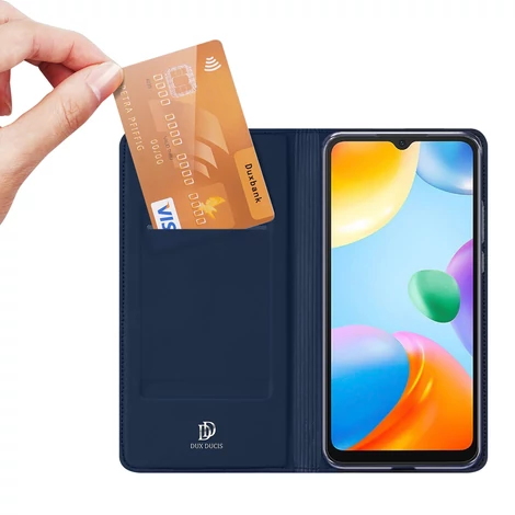 Dux Ducis Skin Pro flip tok Xiaomi Redmi 10C kék színűre