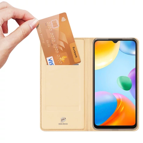 Dux Ducis Skin Pro Flip Case Xiaomi Redmi 10C arany