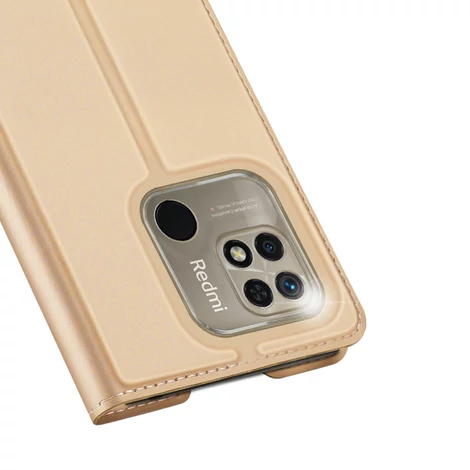 Dux Ducis Skin Pro Flip Case Xiaomi Redmi 10C arany