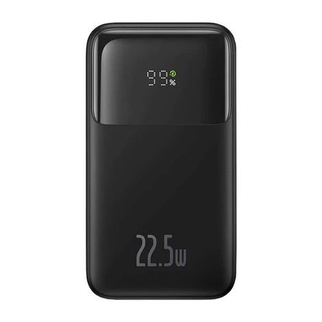 Baseus Comet Powerbank USB-ről USB-C kábelre, 10000mAh, 22.5W (fekete)