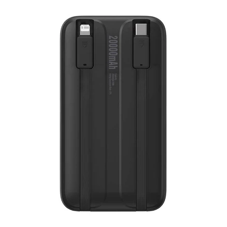 Baseus Comet Powerbank USB-ről USB-C kábelre, 10000mAh, 22.5W (fekete)