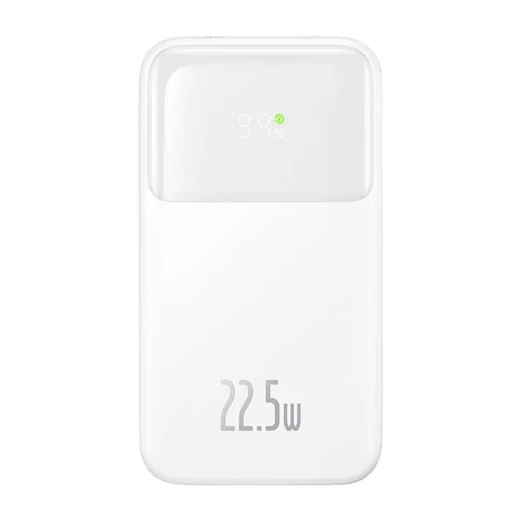 Baseus Powerbank Comet 20000mAh, USB do USB-C, 22.5W (fehér)