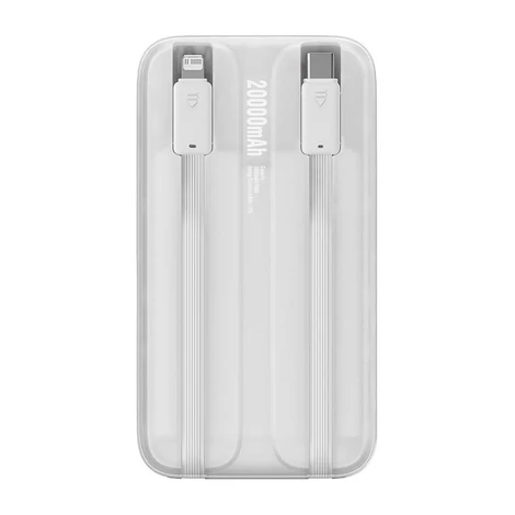 Baseus Powerbank Comet 20000mAh, USB do USB-C, 22.5W (fehér)