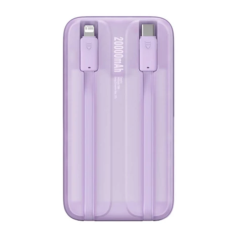 Baseus Powerbank Comet 20000mAh, USB do USB-C, 22.5W (lila)