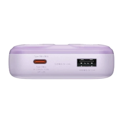 Baseus Powerbank Comet 20000mAh, USB do USB-C, 22.5W (lila)