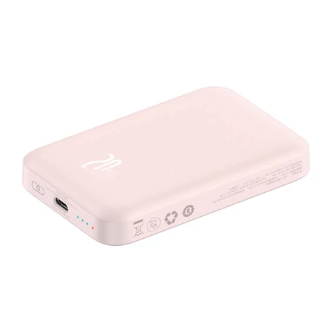 Baseus Powerbank  Magnetic Mini 6000mAh 20W (Rózsaszín)