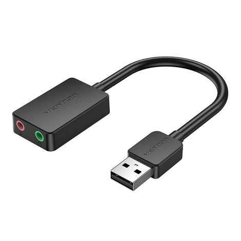 Vention CDYB0 Külső hangkártya USB 2.0, 2 portos 0.15m