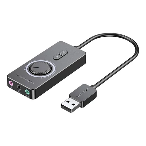 Vention CDRBF Külső USB 2.0 audiokártya  1m (fekete)