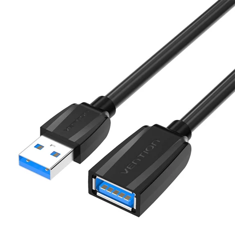 Vention Hosszabbító kábel USB 3.0, USB apa - USB anya, 1m (Fekete)