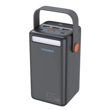 Choetech B664 Mini Power Station, powerbank 50000mAh 65W (fekete)