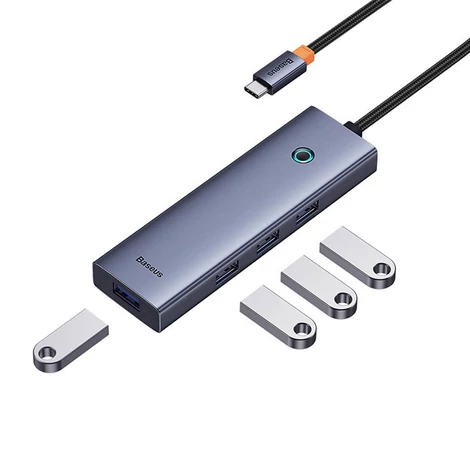 Baseus UltraJoy 4in1 Hub USB-C USB 3.0 (űrszürke)