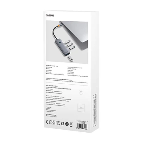 Baseus UltraJoy 4in1 Hub USB-C USB 3.0 (űrszürke)