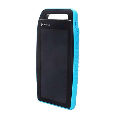 BigBlue SL-CP001A Vízálló hordozható napelemes töltő Power Bank 10000mAh - Kék