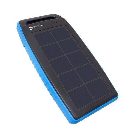 BigBlue SL-CP001A Vízálló hordozható napelemes töltő Power Bank 10000mAh - Kék
