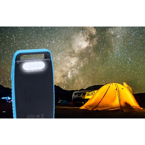 BigBlue BET111 Vízálló hordozható napelemes töltő Power Bank 15000mAh - Kék