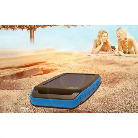 BigBlue BET111 Vízálló hordozható napelemes töltő Power Bank 15000mAh - Kék
