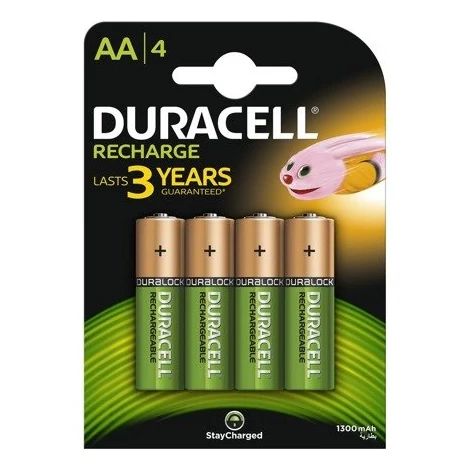 Elem NiMH Duracell 1300mAh LR6/AA 4 db