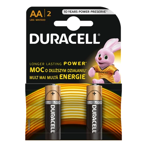 Duracell Alkáli elem Basic LR6/AA 2 db