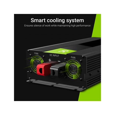 Green Cell Autós Inverter 12V-ról 220V-ra feszültségátalakító (feszültség növelő) 3000W/6000W