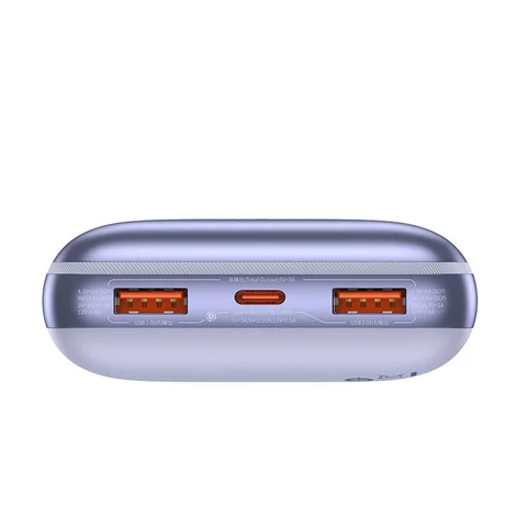Baseus Bipow Pro Powerbank  20000mAh, 2xUSB, USB-C, 22.5W (Lila)