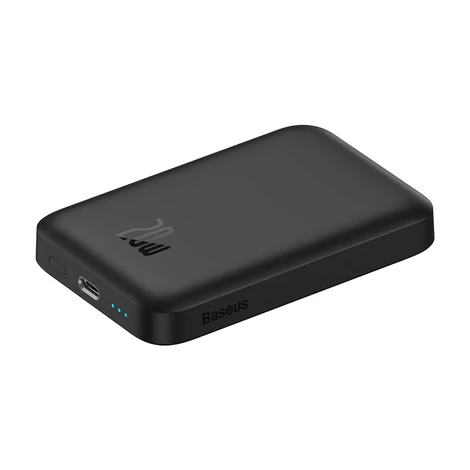 Baseus Magnetic Mágneses Powerbank, 6000mAh, 20W (fekete)