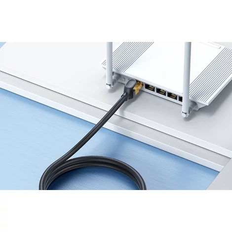 Baseus Ethernet RJ45 hálózati kábel, 10Gbps, 8m (fekete)