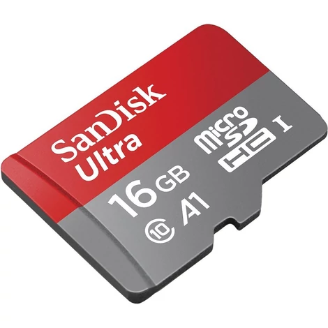 SanDisk microSDHC Ultra 16GB memóriakártya + adapter SDSQUAR-016G-GN6MA / 173446