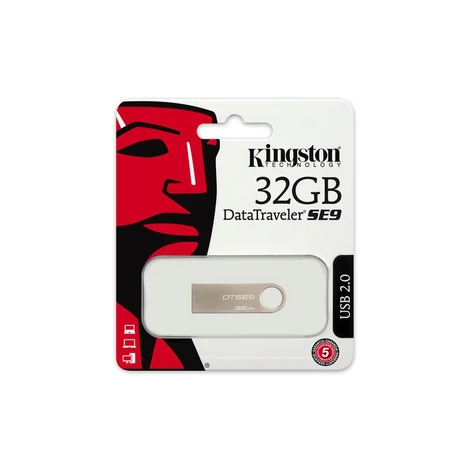 Kingston Data Traveler SE9 32GB USB2.0 Ezüst Fém Pendrive (DTSE9H/32GB)