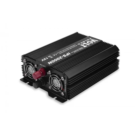 VoltPolska Autós Inverter feszültségátalakító 12V-ról 220V-ra (feszültség növelő) 1000W/2000W