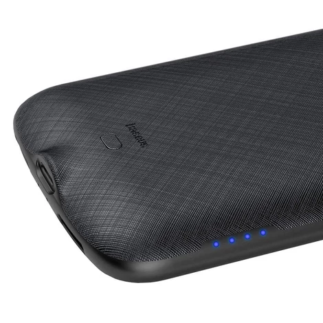 Baseus Continuous Backpack Apple iPhone Xs Akkumulátoros Tok 4000 mAh - Fekete (ACAPIPH58-BJ01)