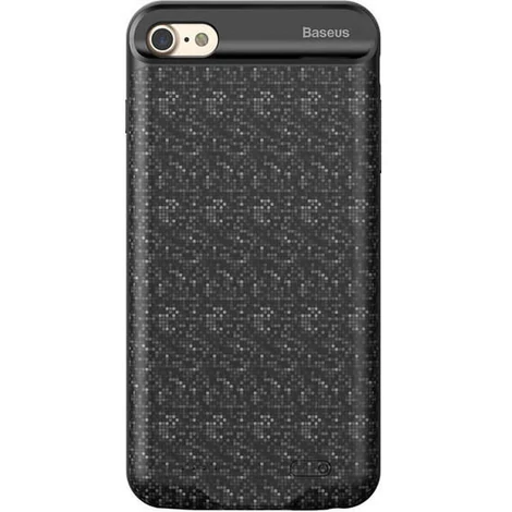 Baseus Plaid Backpack Apple iPhone 6/6S Akkumulátoros Tok 5000 mAh - Fekete (ACAPIPH6S-LBJ01)