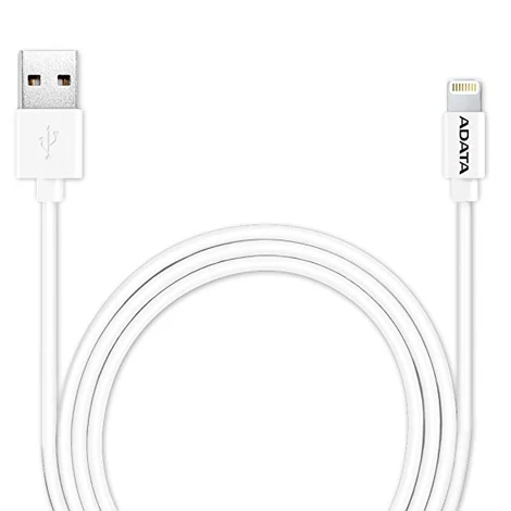 Adata adat- és töltő Lightning kábel 1m fehér 2.4A