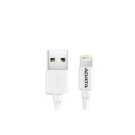 Adata adat- és töltő Lightning kábel 1m fehér 2.4A