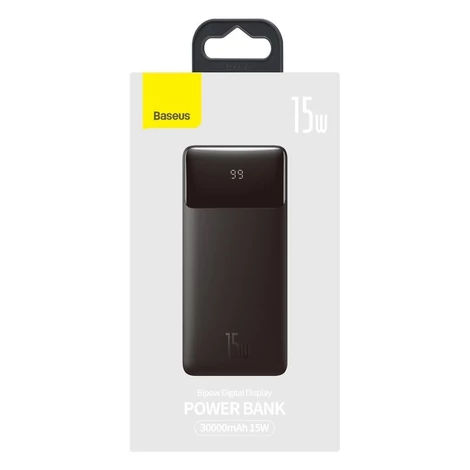 Powerbank Baseus Bipow 30000mAh, 2xUSB, USB-C, 15W (fekete)
