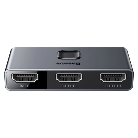 Baseus kétirányú HDMI - 2x HDMI elosztó switch 4K / 30 Hz - Szürke (CAHUB-BC0G)