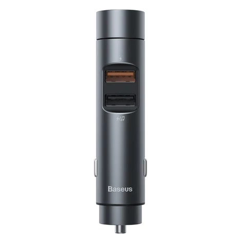 Baseus Energy Column Bluetooth FM Transmitter Transzmitter MP3 Autós töltő 2x USB QC3.0 2.0 18W