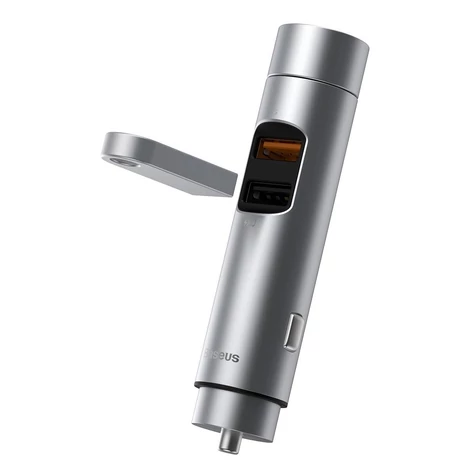 Baseus Energy Column Bluetooth FM Transmitter Transzmitter MP3 Autós töltő 2x USB QC3.0 2.0 18W