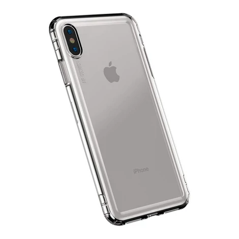 Baseus iPhone Xs Safety Airbags védőtok tok Átlátszó/Fekete (ARAPIPH58-SF01)