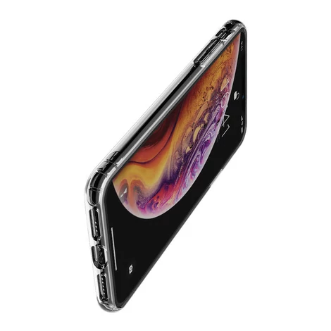 Baseus iPhone Xs Safety Airbags védőtok tok Átlátszó/Fekete (ARAPIPH58-SF01)