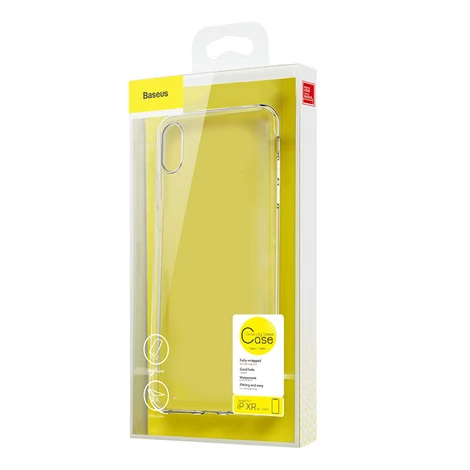 Baseus iPhone Xr Simplicity szilikon védőtok tok Átlátszó (ARAPIPH61-B02)