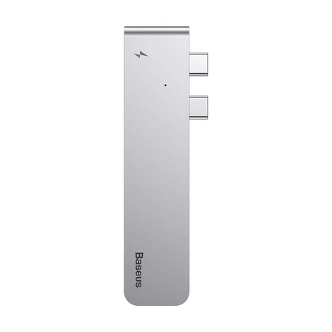 Baseus Thunderbolt C+ Dual Type-C to USB3.0/HDMI/Type-C HUB adapter Sötétszürke (CAHUB-B0G)