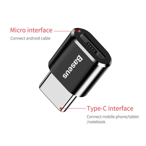 Baseus Micro USB - USB-C átalakító adapter (CAMOTG-01)