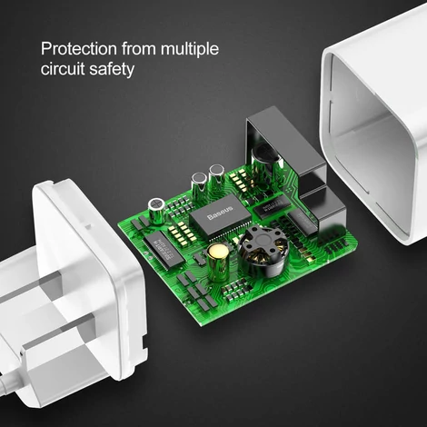 Baseus Hálózati Fali töltő adapter Gyorstöltő Fehér (CCALL-BX02)