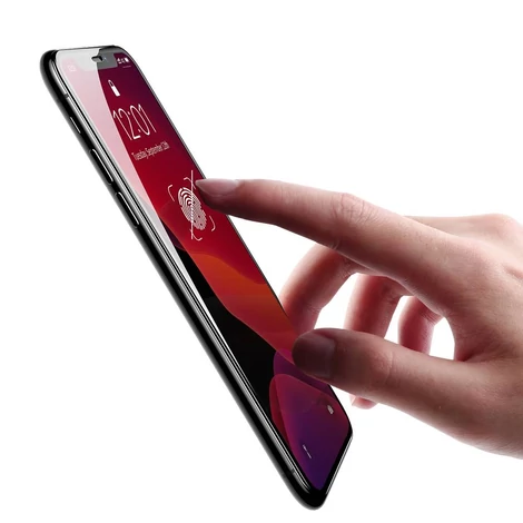 Baseus iPhone Xr 0.23 mm lekerekített ütésálló Edzett üveg kijelzővédő fólia - Fekete (SGAPIPH61-APE01)