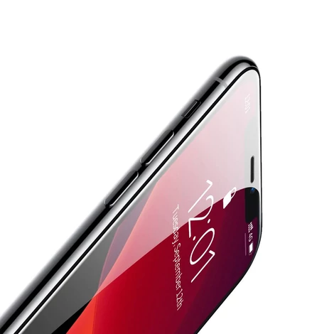 Baseus iPhone Xr 0.23 mm lekerekített ütésálló Edzett üveg kijelzővédő fólia - Fekete (SGAPIPH61-APE01)