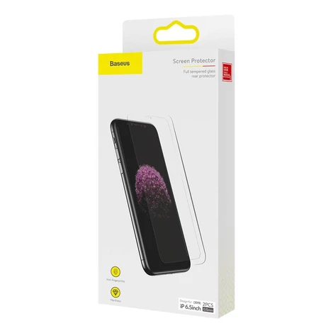Baseus iPhone 11 Pro Max 0.15mm Edzett üveg kijelzővédő üvegfólia (2db) (SGAPIPH65S-GS02)