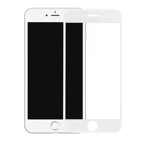 Baseus All-screen teljes képernyős 0.3mm edzett üveg iPhone 6/6S Plus kijelzővédő fólia - fehér (SGAPIPH6SP-B3D02)