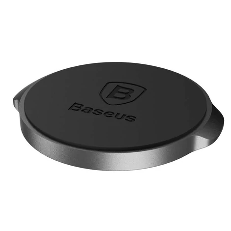 Baseus Small Ears Series Stick on Műszerfalra - falra - csempére - asztalra ragasztható mágneses tartó Fekete (SUER-C01)